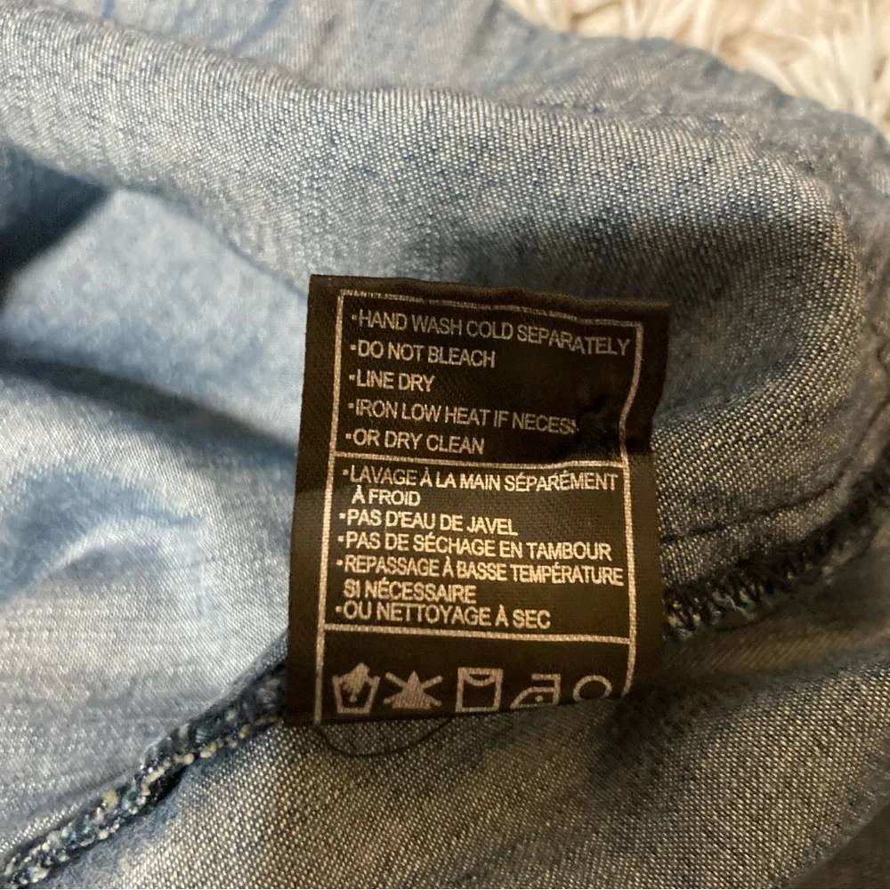 Jaime Demim Chambray Dress Sixe Small S - Picture 8 of 9